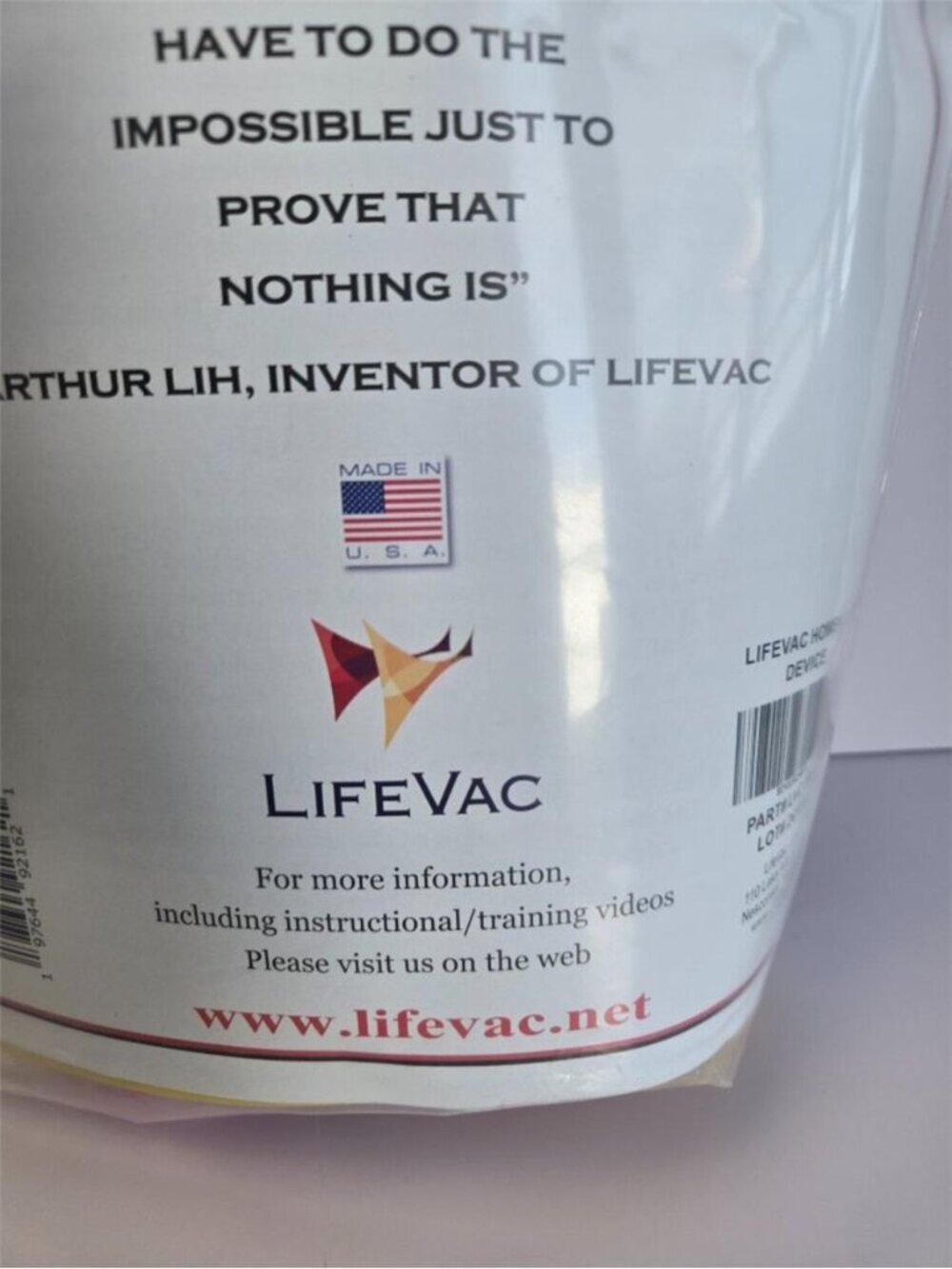 LifeVac Home Kit - Anti-Choking device - complete/unused NWT - Picture 5 of 6